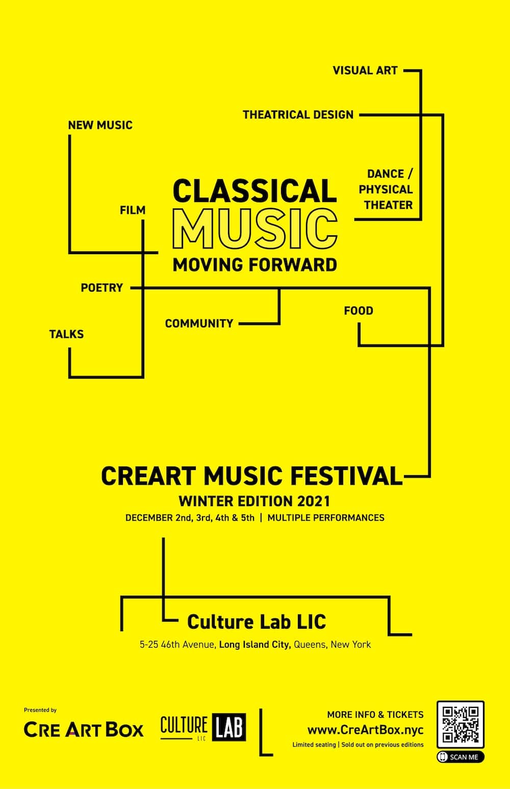 CreArtBox Winter Music Festival is set to launch in Long Island City, Queens this December.